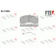 FTE BL1749D4 - Jeu de 4 plaquettes de frein avant