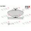FTE BL1780C1 - Jeu de 4 plaquettes de frein avant