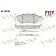 FTE BL1802A4 - Jeu de 4 plaquettes de frein avant