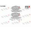FTE BL1829B4 - Jeu de 4 plaquettes de frein avant
