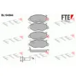 FTE BL1840A4 - Jeu de 4 plaquettes de frein avant