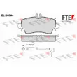 FTE BL1907A4 - Jeu de 4 plaquettes de frein avant