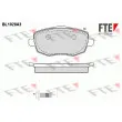 FTE BL1928A3 - Jeu de 4 plaquettes de frein avant