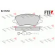 FTE BL1957B4 - Jeu de 4 plaquettes de frein avant