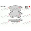 FTE BL2016B4 - Jeu de 4 plaquettes de frein avant