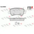 FTE BL2049A3 - Jeu de 4 plaquettes de frein arrière