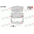 FTE BL2136B1 - Jeu de 4 plaquettes de frein arrière