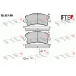 FTE BL2251B1 - Jeu de 4 plaquettes de frein avant