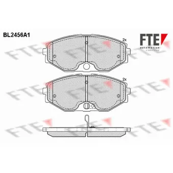 FTE BL2456A1 - Jeu de 4 plaquettes de frein avant