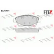 FTE BL2475A1 - Jeu de 4 plaquettes de frein avant