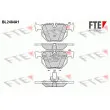 FTE BL2484A1 - Jeu de 4 plaquettes de frein arrière