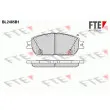 FTE BL2485B1 - Jeu de 4 plaquettes de frein avant