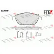 FTE BL2598B1 - Jeu de 4 plaquettes de frein avant