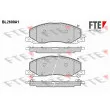 FTE BL2600A1 - Jeu de 4 plaquettes de frein avant