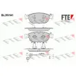 FTE BL2651A1 - Jeu de 4 plaquettes de frein avant