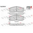 FTE BL2657A1 - Jeu de 4 plaquettes de frein avant