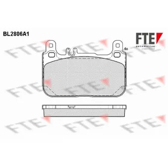 FTE BL2806A1 - Jeu de 4 plaquettes de frein arrière