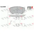 FTE BL2835B1 - Jeu de 4 plaquettes de frein avant