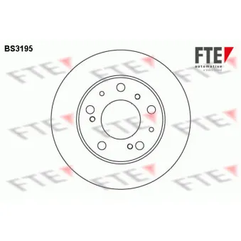 FTE BS3195 - Jeu de 2 disques de frein avant