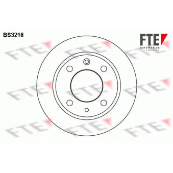 FTE BS3216 - Jeu de 2 disques de frein arrière