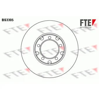 FTE BS3305 - Jeu de 2 disques de frein avant