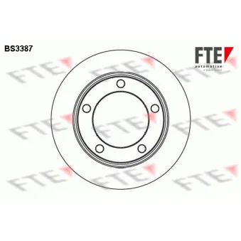 FTE BS3387 - Jeu de 2 disques de frein avant