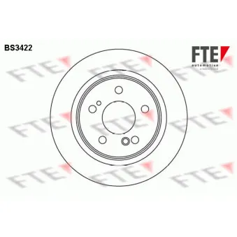 FTE BS3422 - Jeu de 2 disques de frein arrière