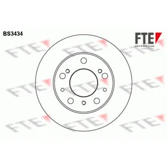 Jeu de 2 disques de frein avant FTE OEM ZF93500520
