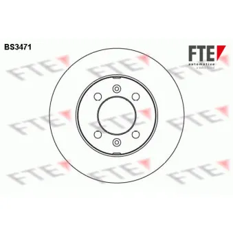 FTE BS3471 - Jeu de 2 disques de frein avant