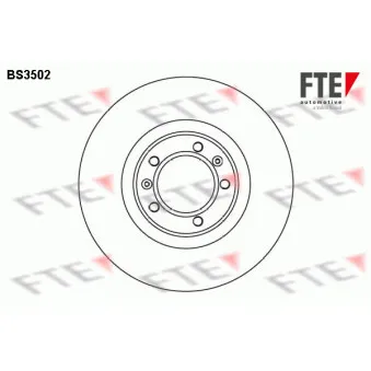FTE BS3502 - Jeu de 2 disques de frein avant