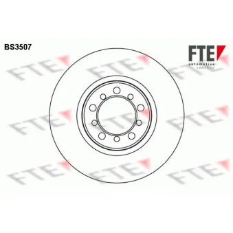 FTE BS3507 - Jeu de 2 disques de frein avant