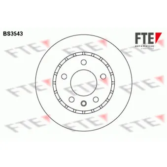 FTE BS3543 - Jeu de 2 disques de frein avant