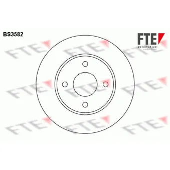 FTE BS3582 - Jeu de 2 disques de frein avant