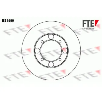 FTE BS3599 - Jeu de 2 disques de frein avant