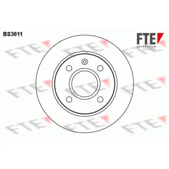 FTE BS3611 - Jeu de 2 disques de frein avant