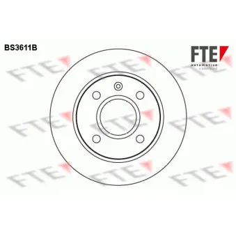 FTE BS3611B - Jeu de 2 disques de frein avant
