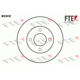 FTE BS3630 - Jeu de 2 disques de frein avant