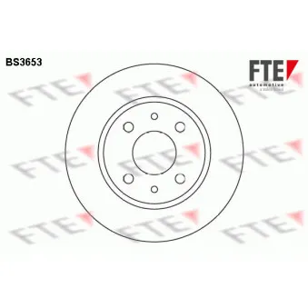 FTE BS3653 - Jeu de 2 disques de frein avant