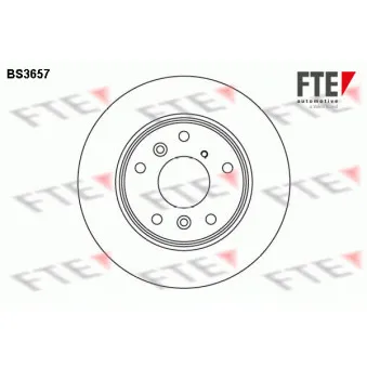 FTE BS3657 - Jeu de 2 disques de frein avant