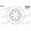 FTE BS3677 - Jeu de 2 disques de frein avant