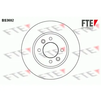 FTE BS3692 - Jeu de 2 disques de frein arrière