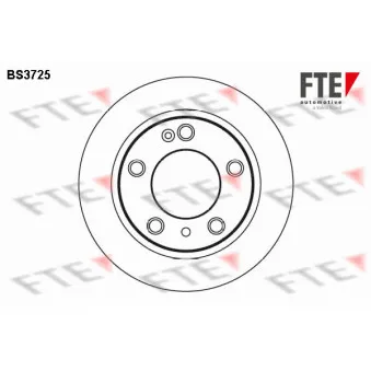 FTE BS3725 - Jeu de 2 disques de frein arrière
