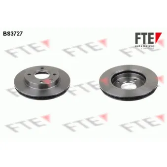 Jeu de 2 disques de frein avant FTE OEM YS6J1125CC