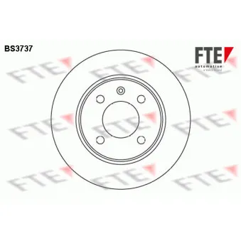 Jeu de 2 disques de frein avant FTE OEM 115430210