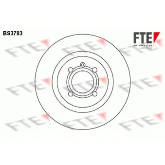 Jeu de 2 disques de frein avant FTE OEM 535615301