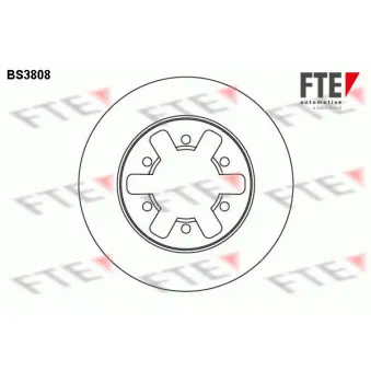 FTE BS3808 - Jeu de 2 disques de frein avant