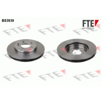 Jeu de 2 disques de frein avant FTE BS3839 pour MERCEDES-BENZ CLASSE C C 220 T D - 75cv