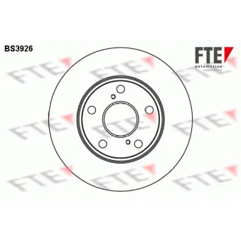 FTE BS3926 - Jeu de 2 disques de frein avant