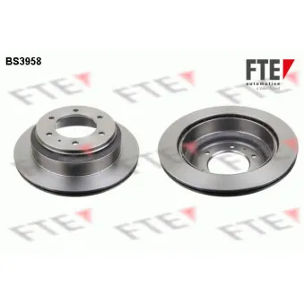 FTE BS3958 - Jeu de 2 disques de frein arrière