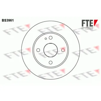FTE BS3961 - Jeu de 2 disques de frein arrière